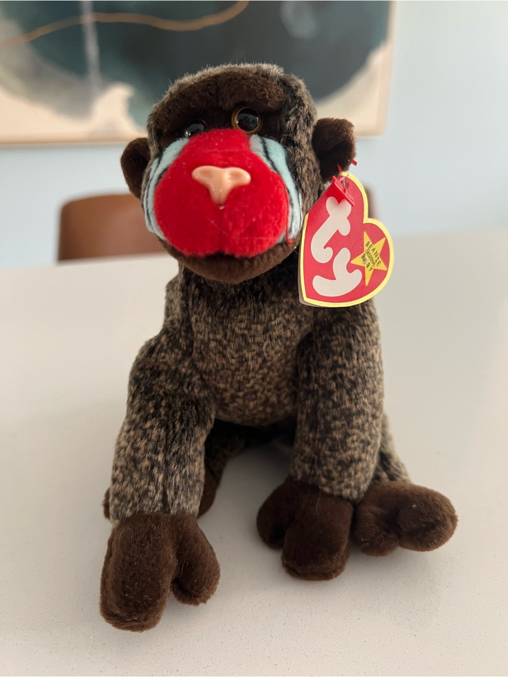 Ty Beanie Baby Baboon - “Cheeks”
